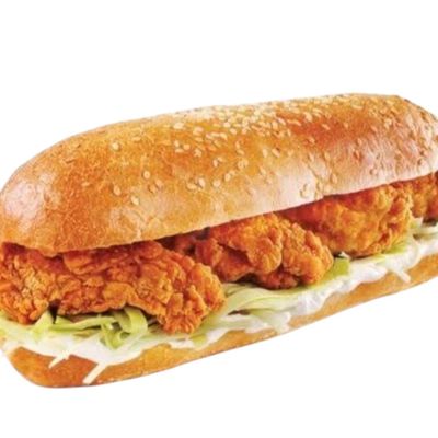 Crispy Chicken & Smoked Beef Sandwich