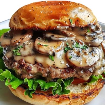 Mushroom Blue Cheese Burger