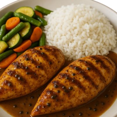 Grilled Chicken Pepper Sauce