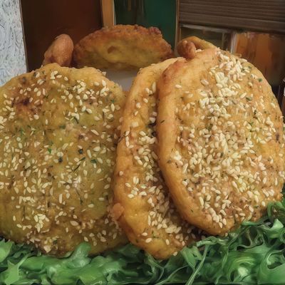 Stuffed Falafel Patty