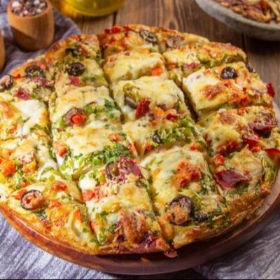 Oriental Pizza with Mozzarella