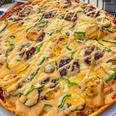 Smokey Burger Pizza large
