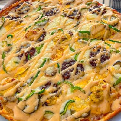 Smokey Burger Pizza Small