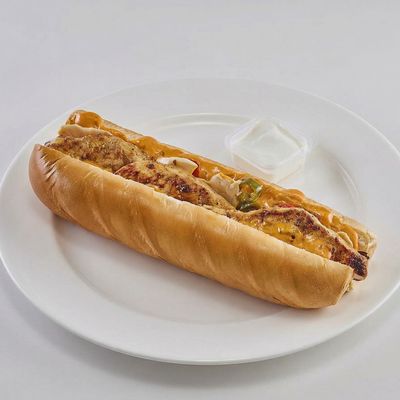 Charcoal Mushroom Breast Sandwich