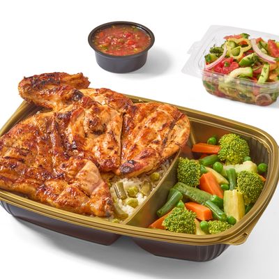 Half a charcoal-grilled chicken diet