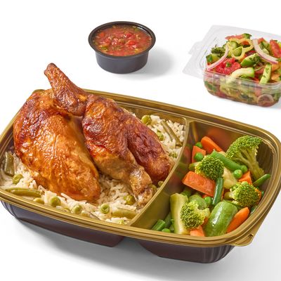 Half a grilled chicken diet
