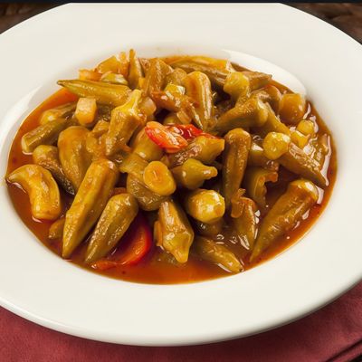 Plain Okra Platter