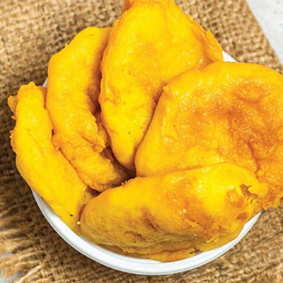 طبق بطاطس مقلية مكسوة بالبقسماط