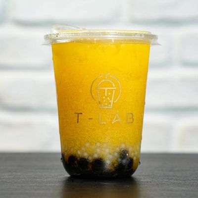 Passion Fruit and Jasmine Boba Tea