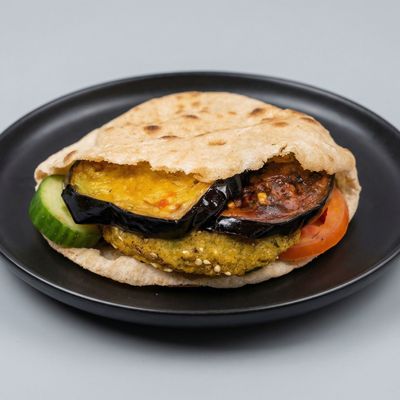 Falafel Eggplant Sandwich