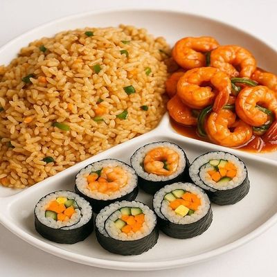 Double Fried Rice With Shrimp