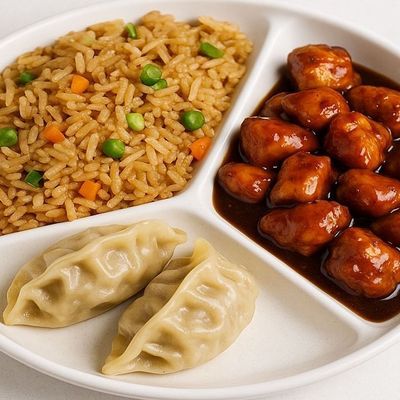 Double Fried Rice With Chicken