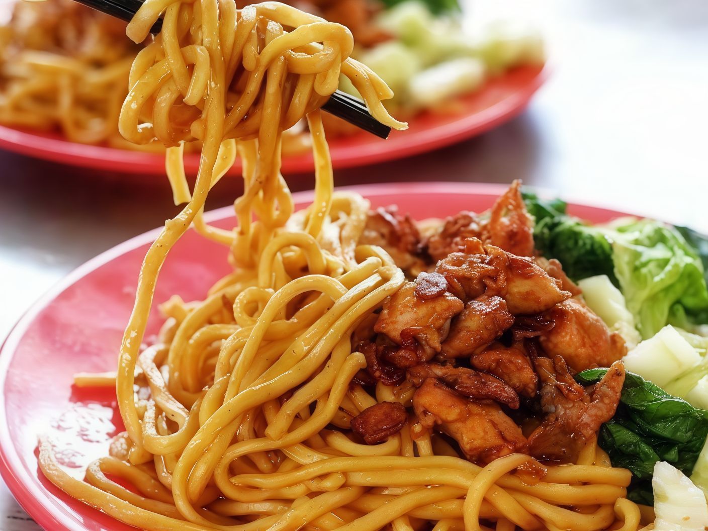 Fried Noodles With Chicken