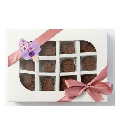 Eid chocolate shaped like a sheep, stuffed with hazelnuts and Oreo, 350 grams
