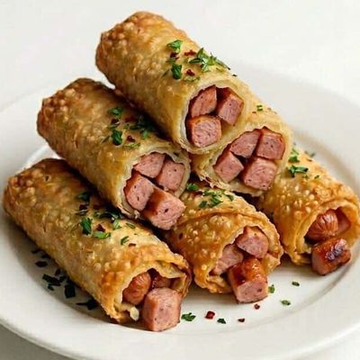 Sausage Spring Rolls - 6 Pieces