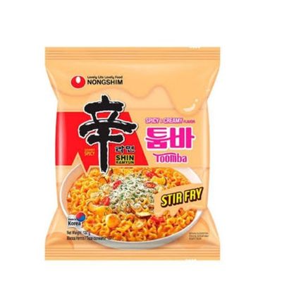 Spicy creamy Nongshim vermicelli noodles