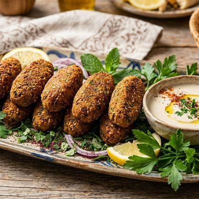 4 Kofta-shaped Falafel Pieces Packet