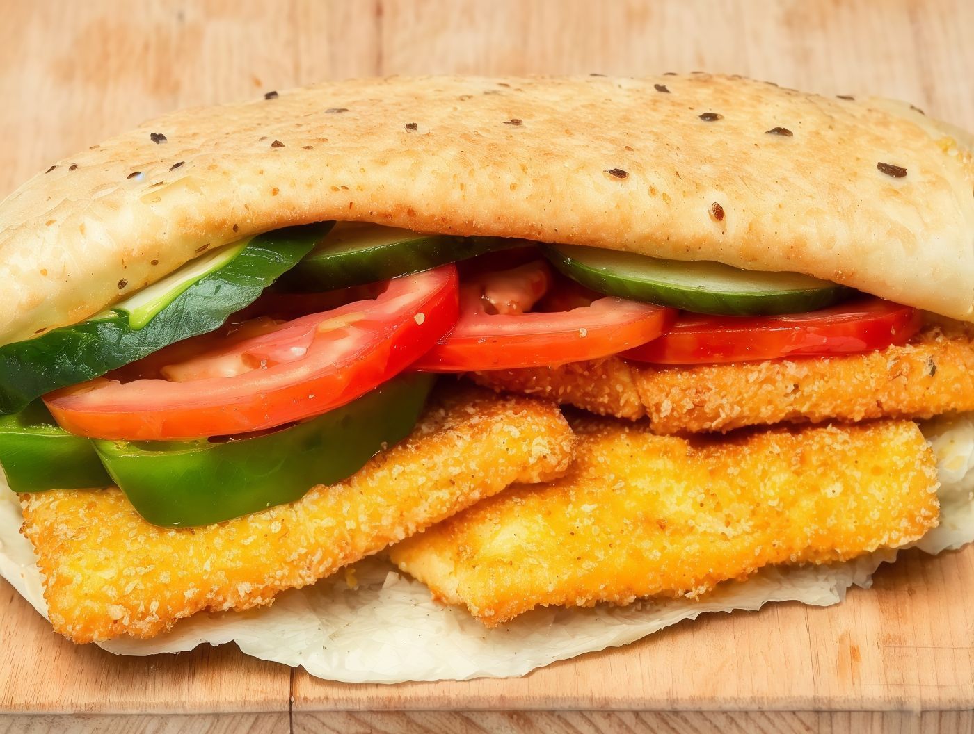 Fried cheese sandwich