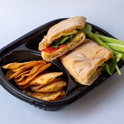 Roumi cheese in Ciabatta bread sandwich