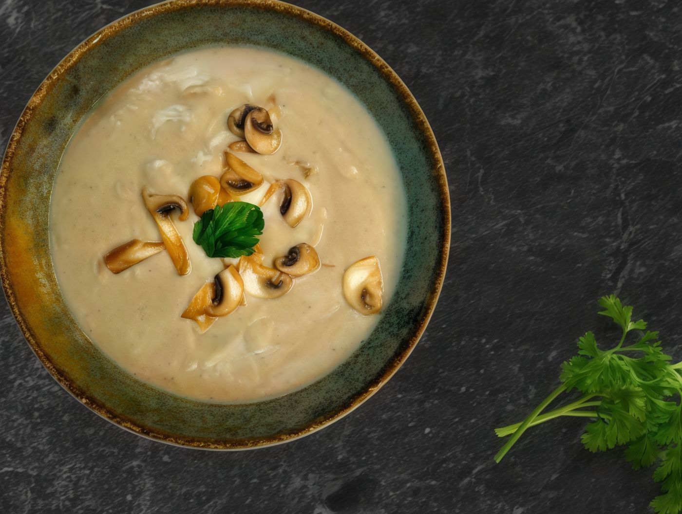 Creamy Chicken Mushroom Soup