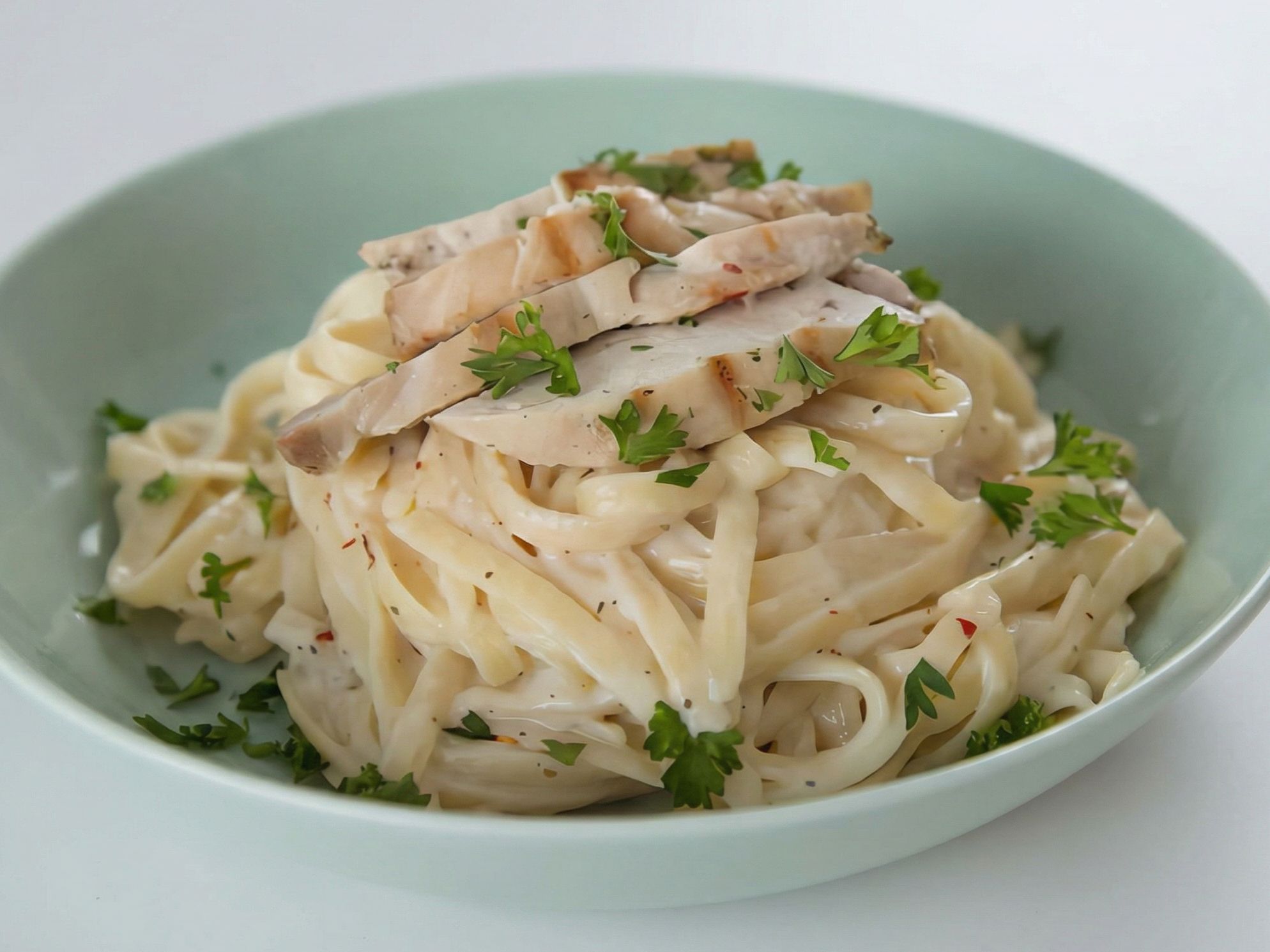 Chicken Mushroom Alfredo