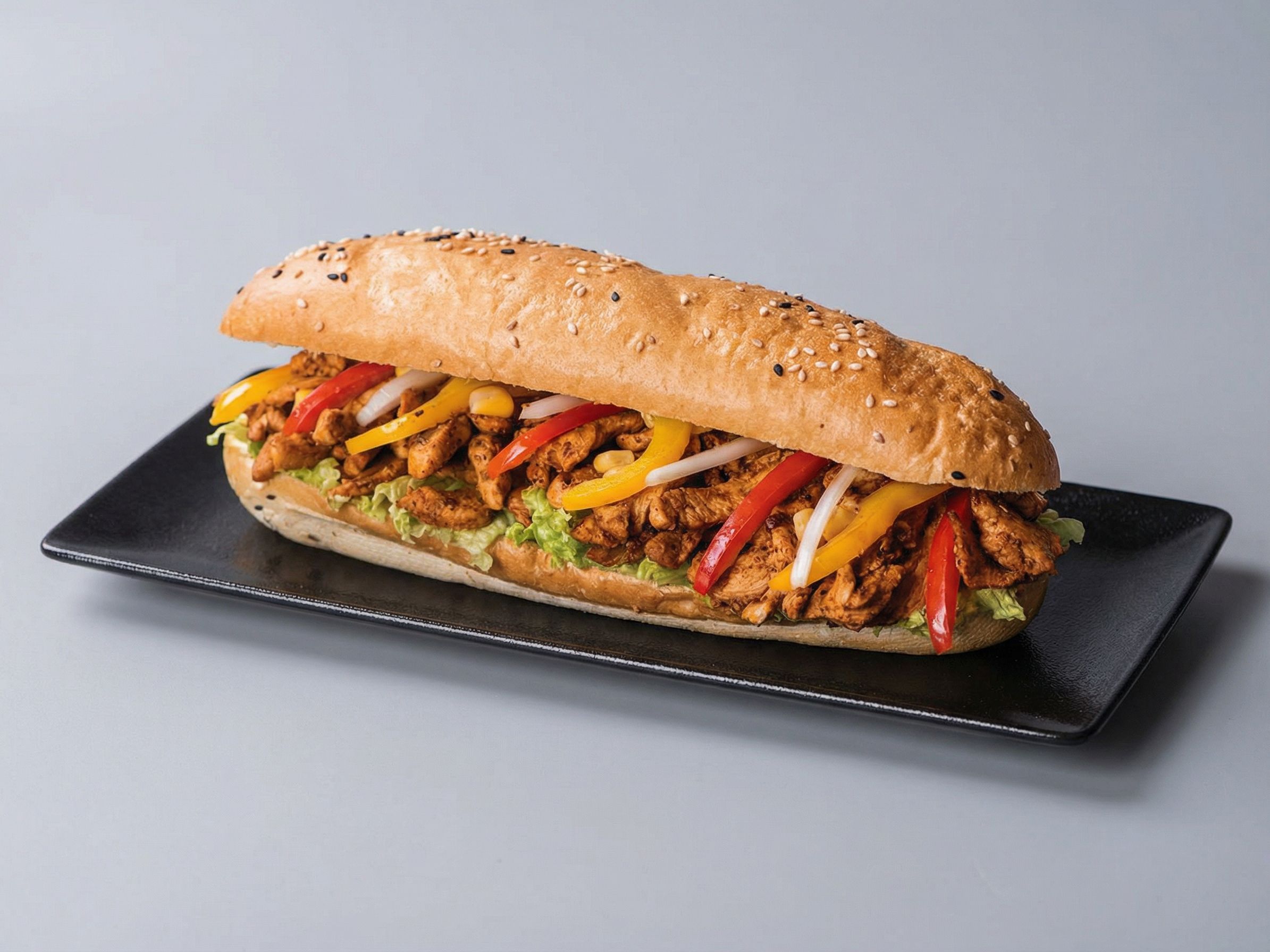Chicken Fajita BBQ Sandwich