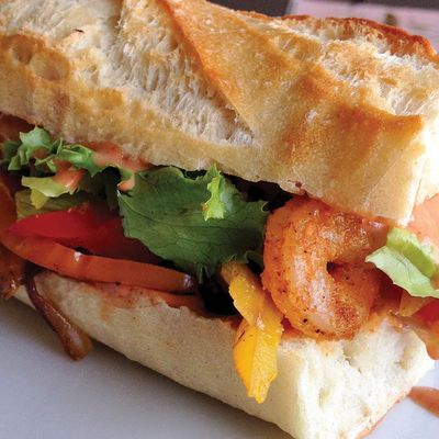 Shrimp Fajitas Sandwich