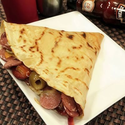 Hot Dog crepe