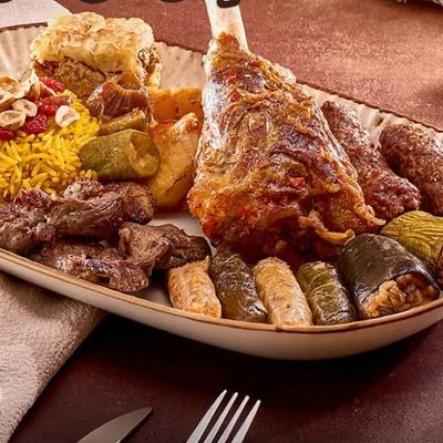 Lamb shanks with grilled
