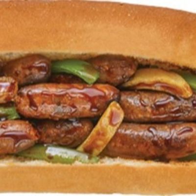 Sausage Sandwich With Pomegranate Molasses