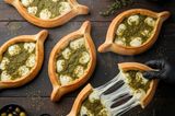 Za'atar manouche with mozzarella