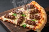 Large size kofta pizza slice