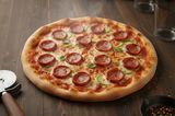 Smoked sausage pizza