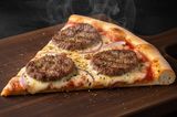 Large pizza burger slice