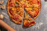 Smoked turkey pizza