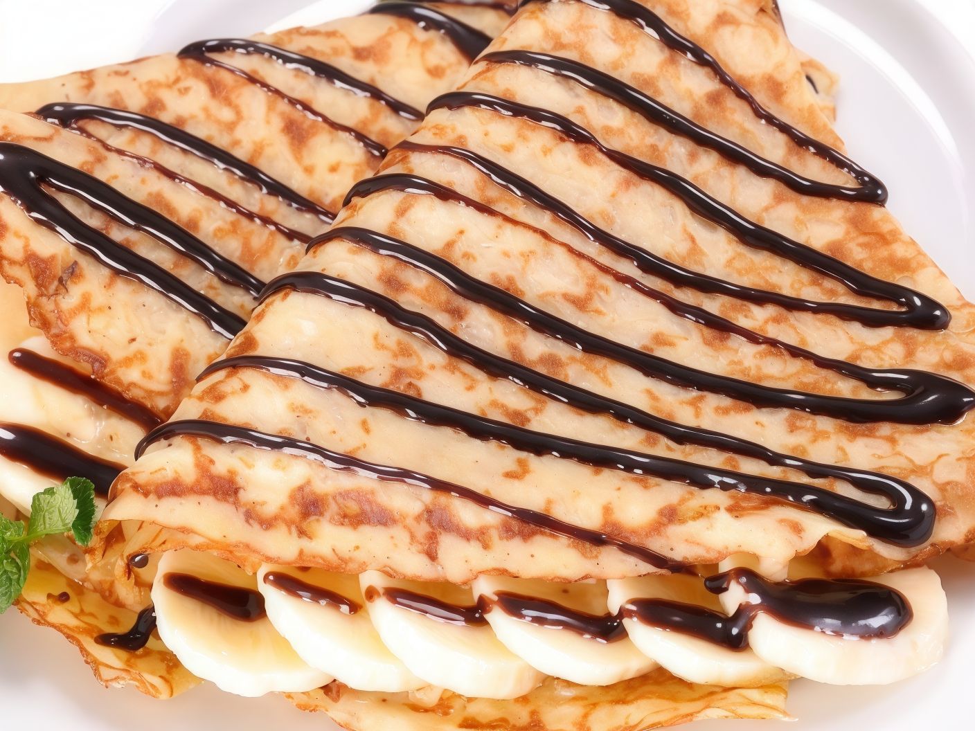 Banana And Chocolate Crepe