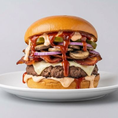 Becon Mushroom Burger