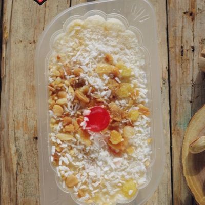 بودنغ الأرز مع المكسرات