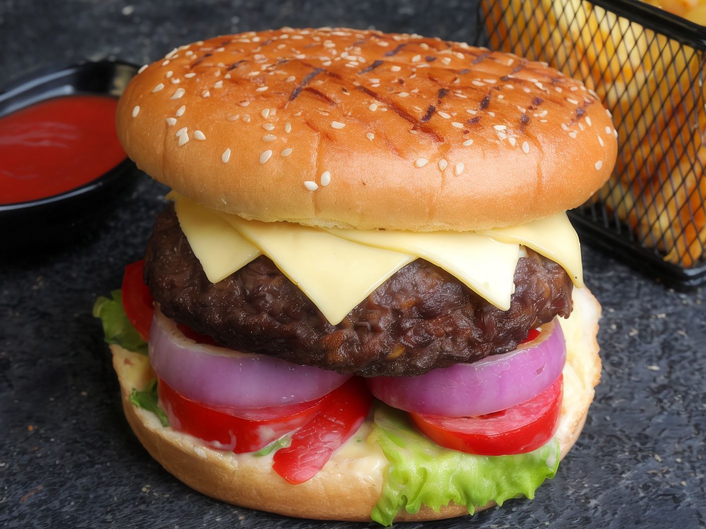 Beef pacon Mushroom Sandwich