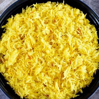 White Rice Plate