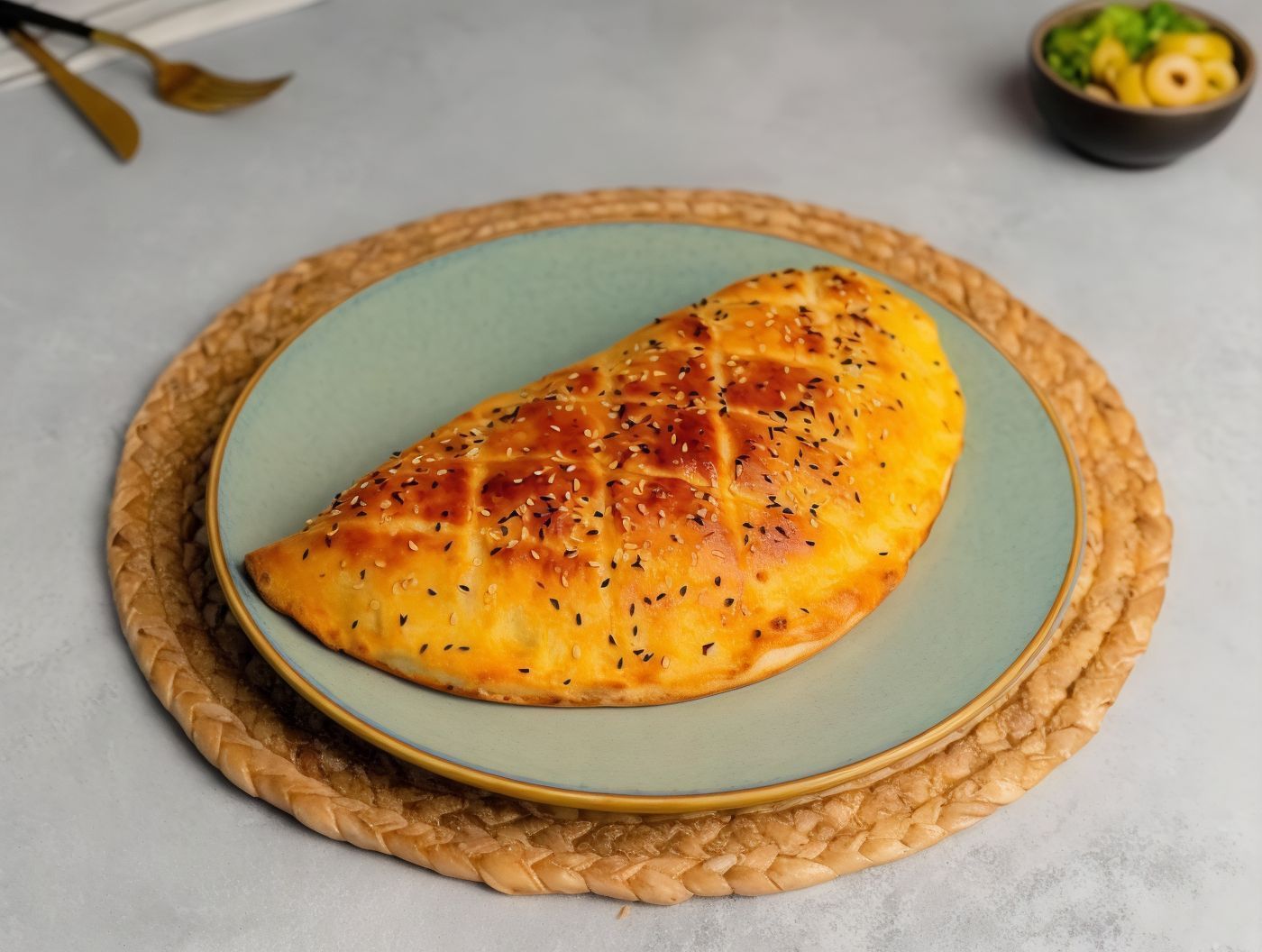 Oriental Sausage Calzone