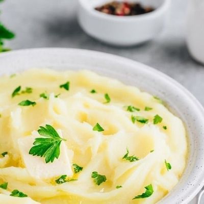 Box of mashed potatoes