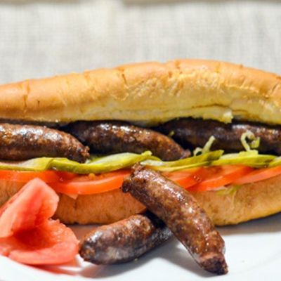 Sausage sandwich