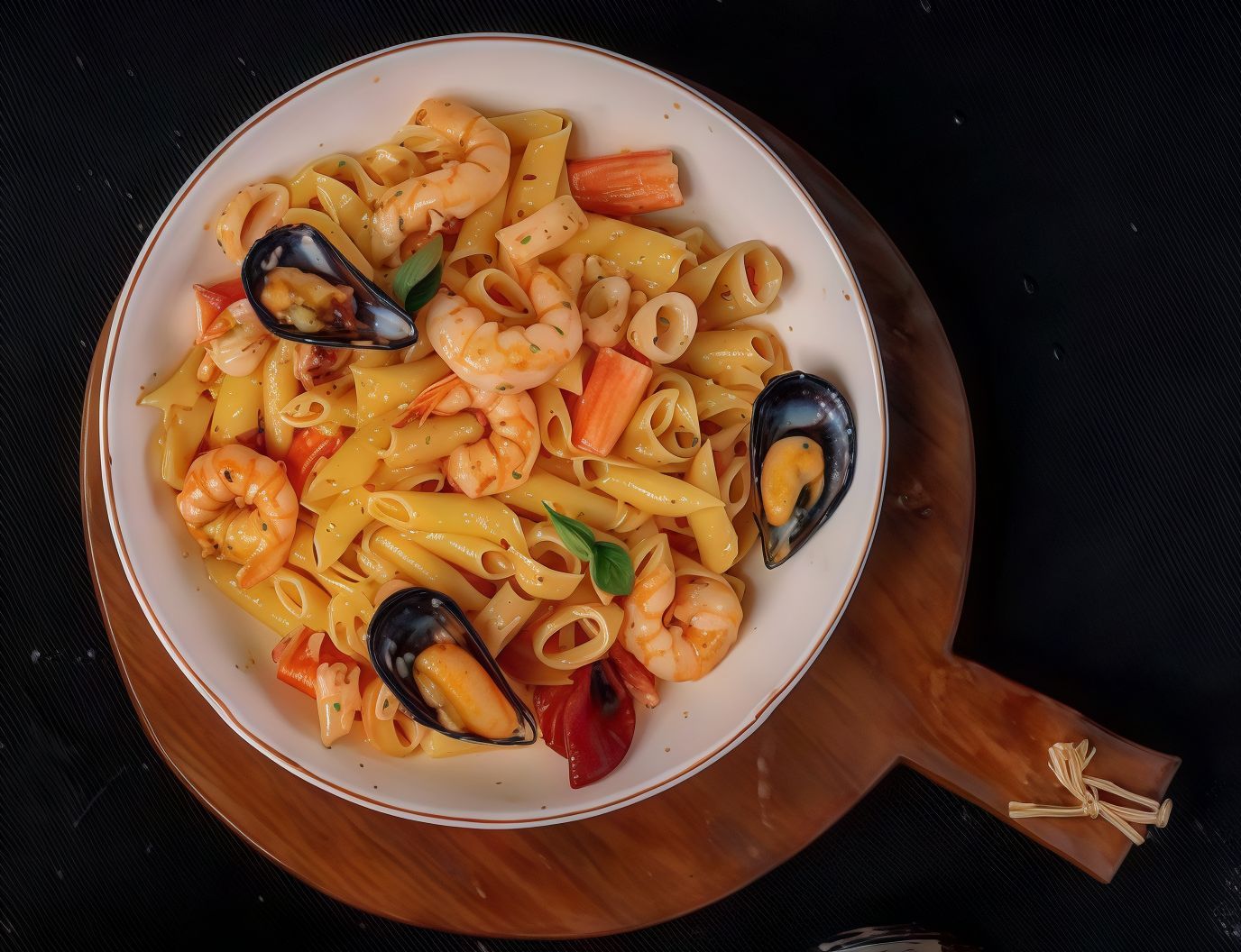 Rose Seafood Pasta