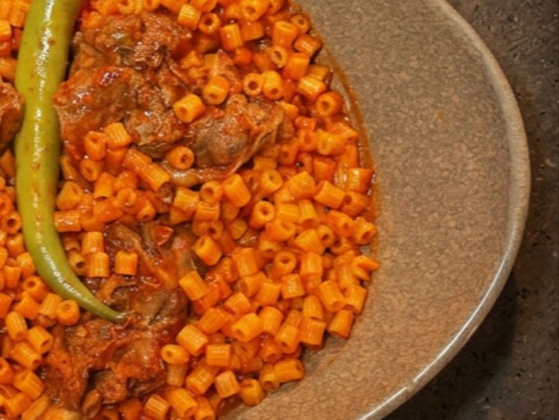Makaroni Mbakbaka with Sausage