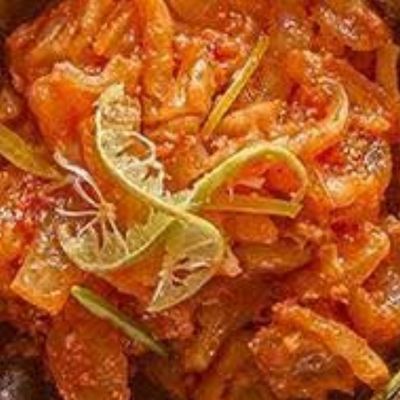 طاجن عرقوب مع بصل وفلفل