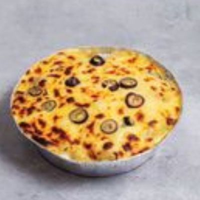 Pasta with liver and mozzarella cheese casserole