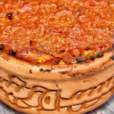 Macaroni and Sausage Tagine
