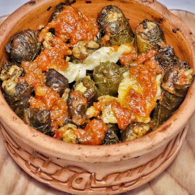 Vine leaves tagine