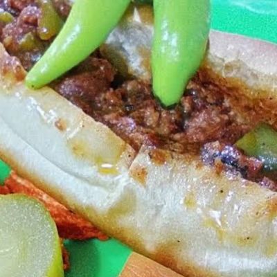 Minced sausage sandwich